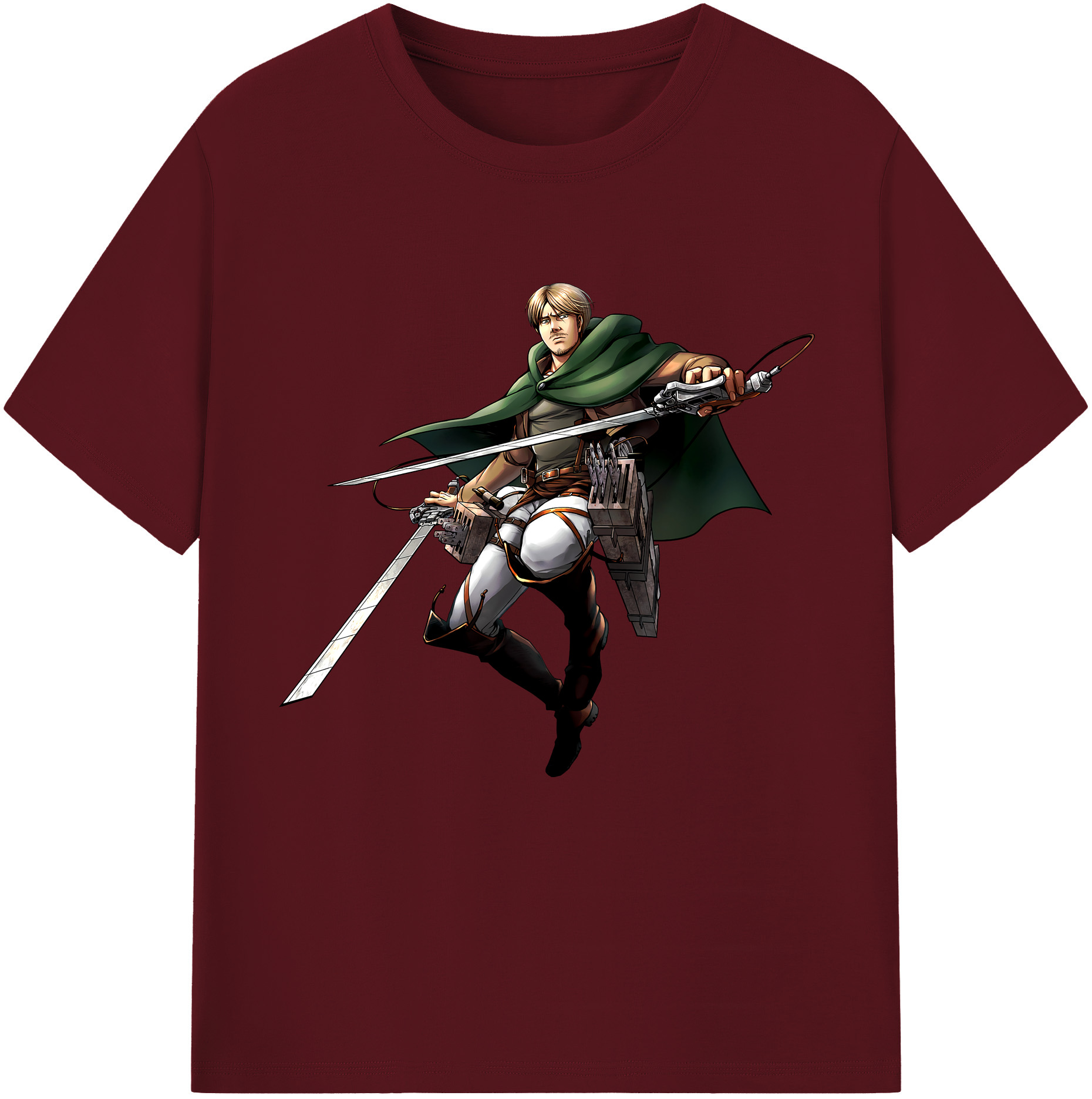 （画像用） 進撃の巨人 Attack on Titan 綿100％半袖Tシャツ（フロントプリント）